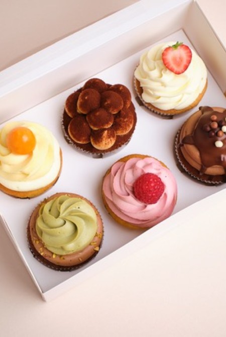 6- os Cupcake válogatás díszdobozban 10 340 Ft