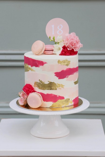 Pink-arany torta
